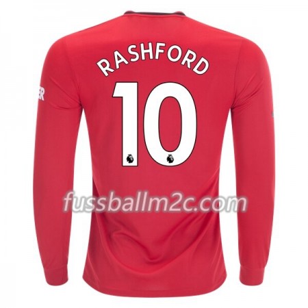 Fußballtrikots Manchester United Marcus Rashford 10 Heim Trikotsatz 2019-2020 Langarm Fußballtrikots Manchester United Marcus Rashford 10 Heim Trikotsatz 2019-2020 Langarm